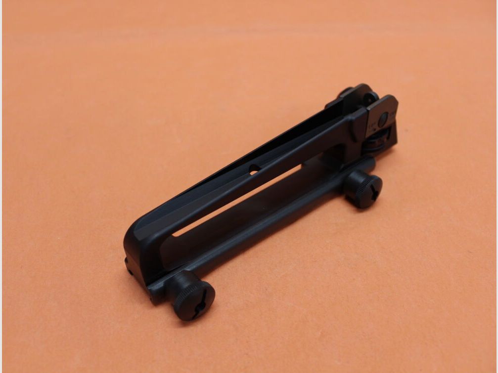 Olympic AR-15: Manico di trasporto staccabile Olympic con mirino A2 Alu nero / Manico di trasporto con mirino a diottro, immagine 5 di 6