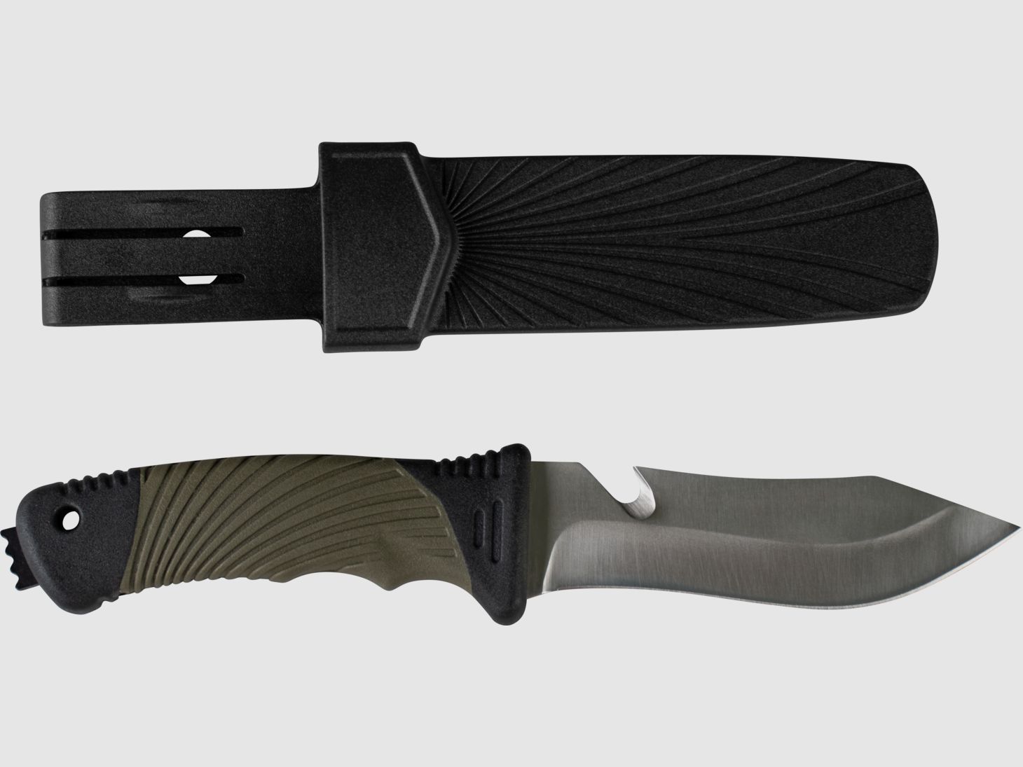 Alljagd Outdoormesser mit gummiertem Griff