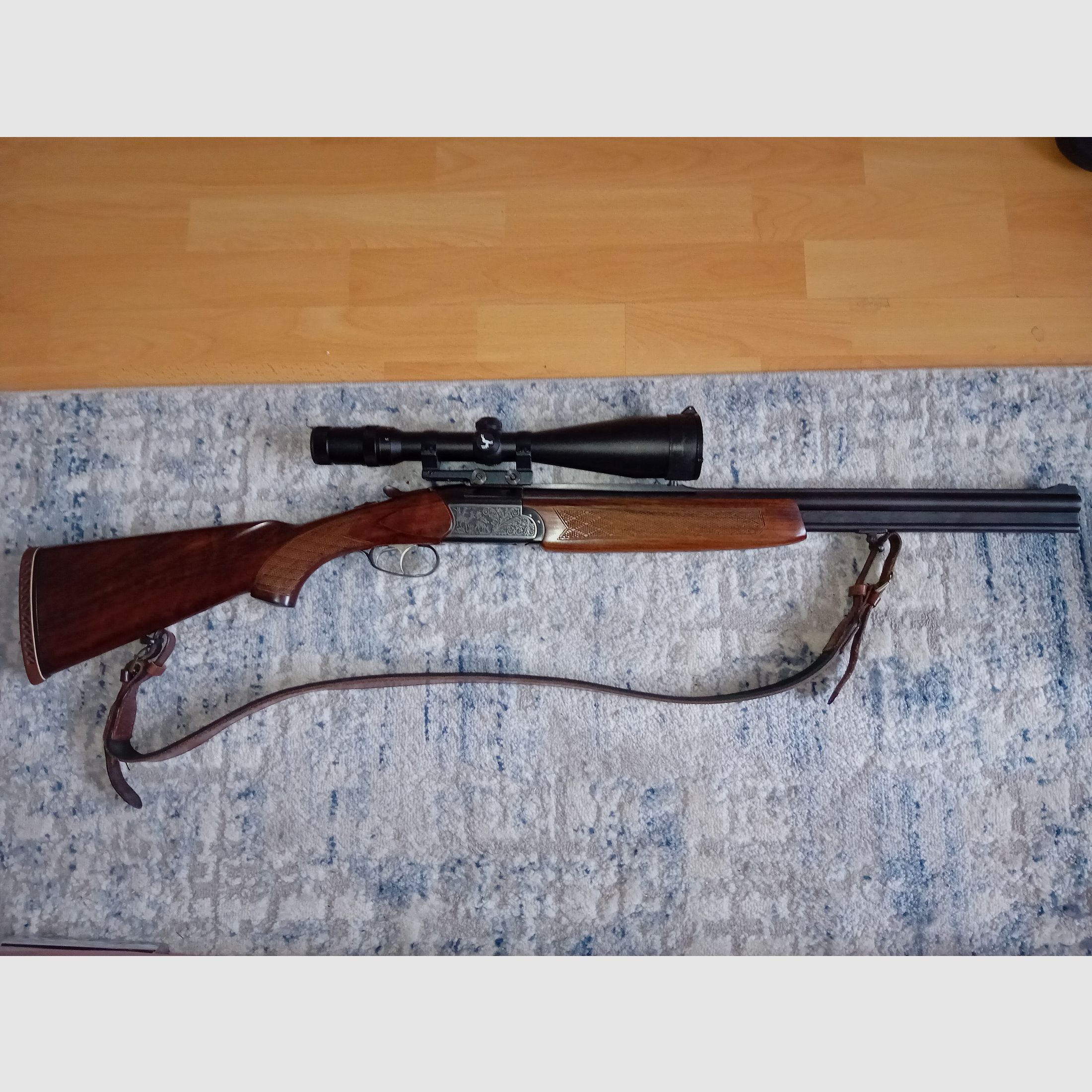 Bockbüchsflinte Brünner Mod. 5022 Kal 12/70, 7x57R, E- Lauf Keppeler Kal. 5,6x52R + ZF Frankonia (Docter) 3-12×56 Leuchtabsehen 4 mit Punkt