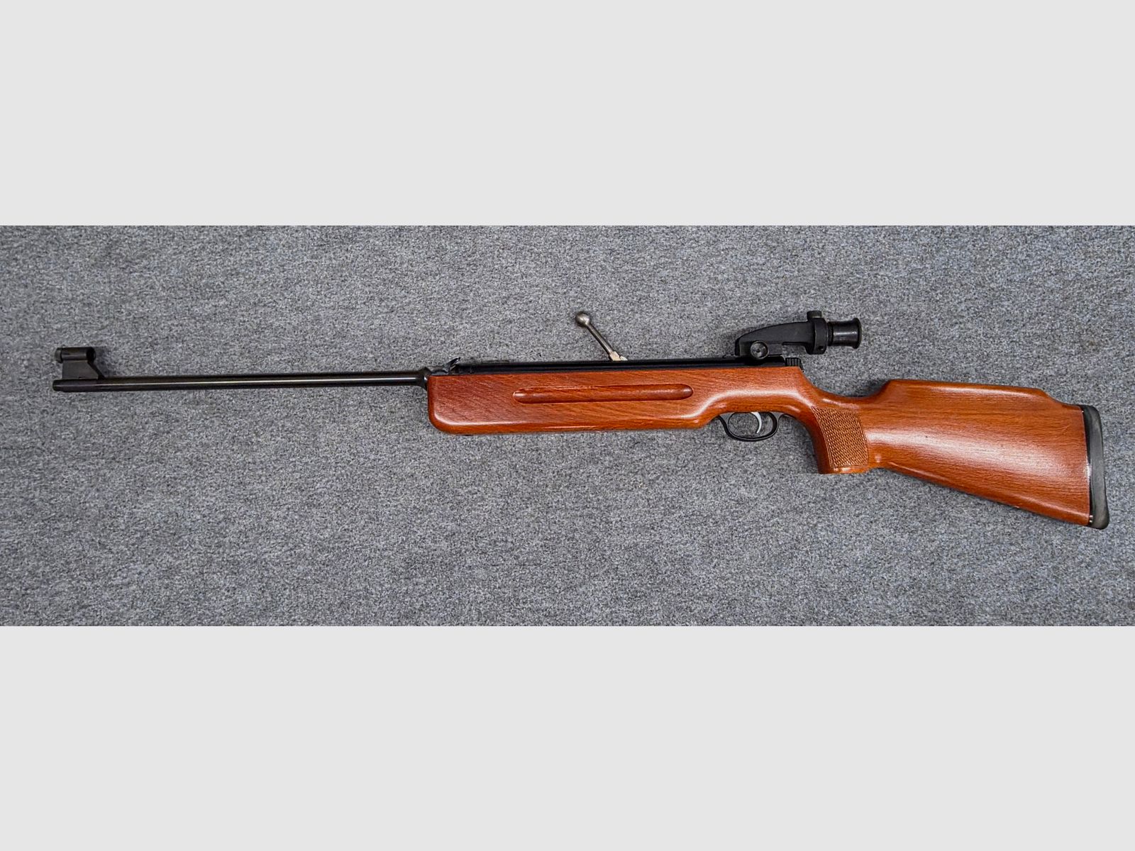 Q1 Skośny uchwyt tunelu koronkowego Haenel Mod. 3.112 z diopterem i precyzyjnym spustem przeładowującego kal. 4,5mm Diabolo 311 - 2, zdjęcie 1 z 10