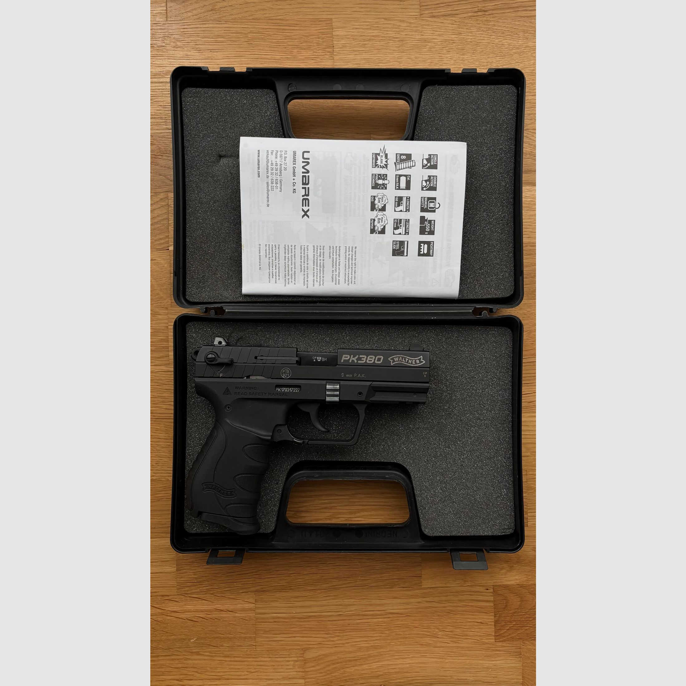 Walther PK 380 pistola a salve