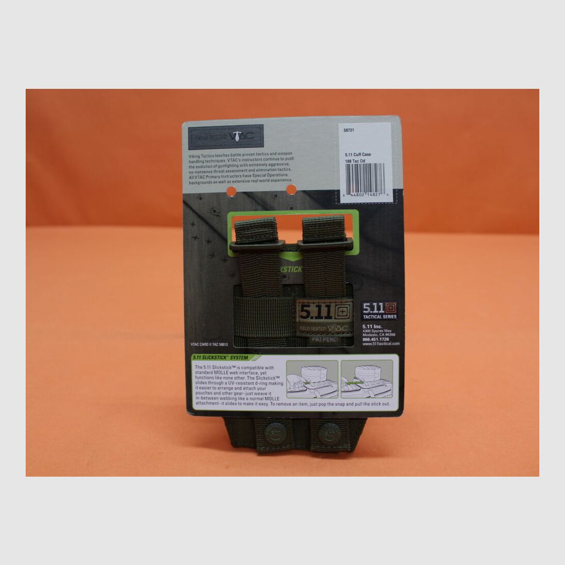 5.11 5.11 Cuff Case (58721) 188 Tac OD Tasche f. Handschellen, SlickStick System