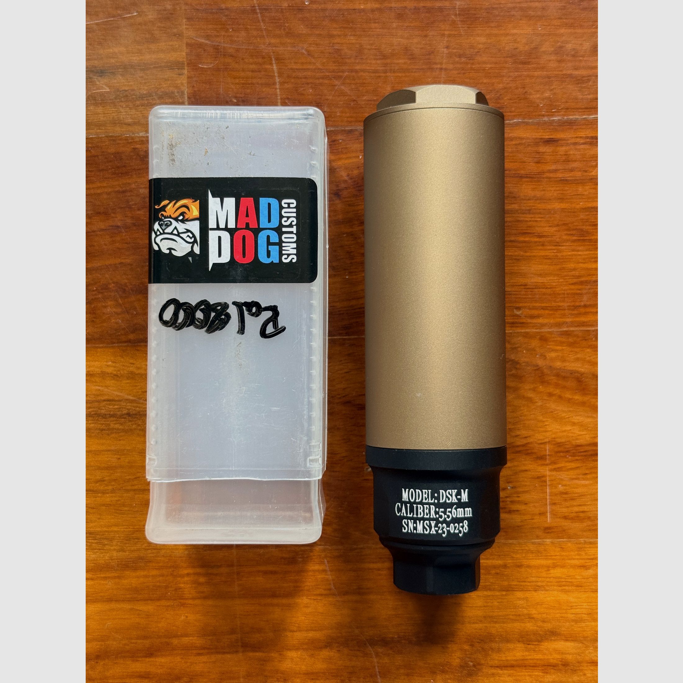 Airsoft MDX Suppressor 14CCW Cerakote Desert Neu