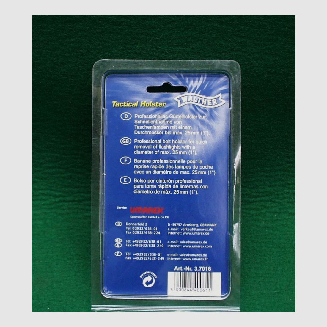 Funda táctica Walther (linternas)