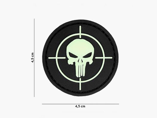 Patch PVC Punisher Sight SCHWARZ/LEUCHTEND