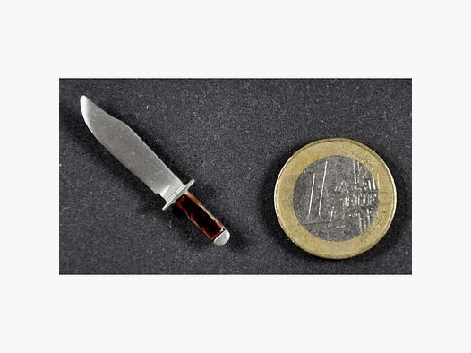 Bowie-Messer als Metall-Anstecker