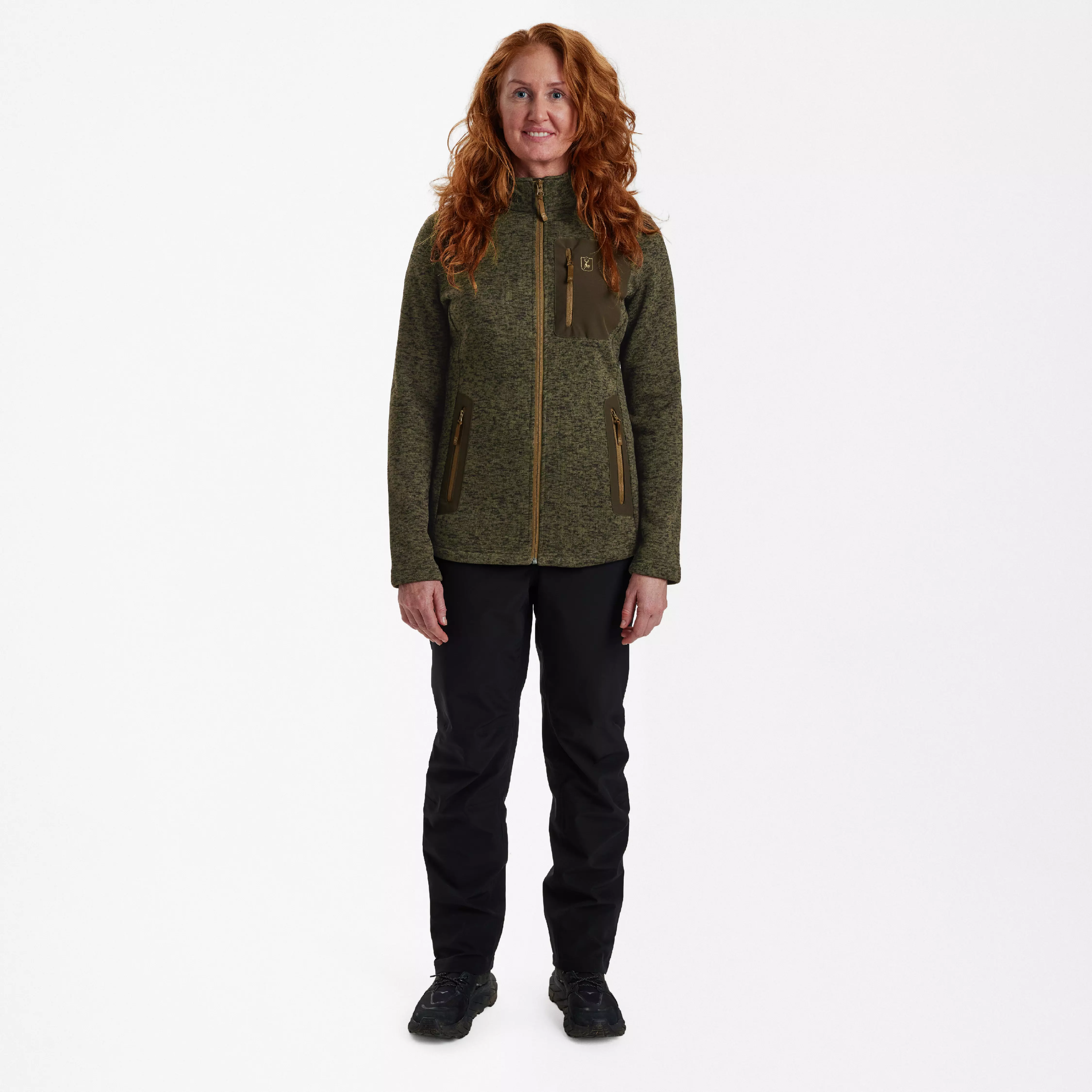 Lady Sarek vest - Olive Night melange, afbeelding 3 van 5