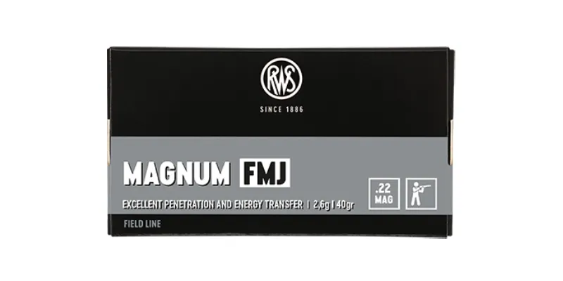RWS .22 WMR Magnum FMJ 2.6g/40gr