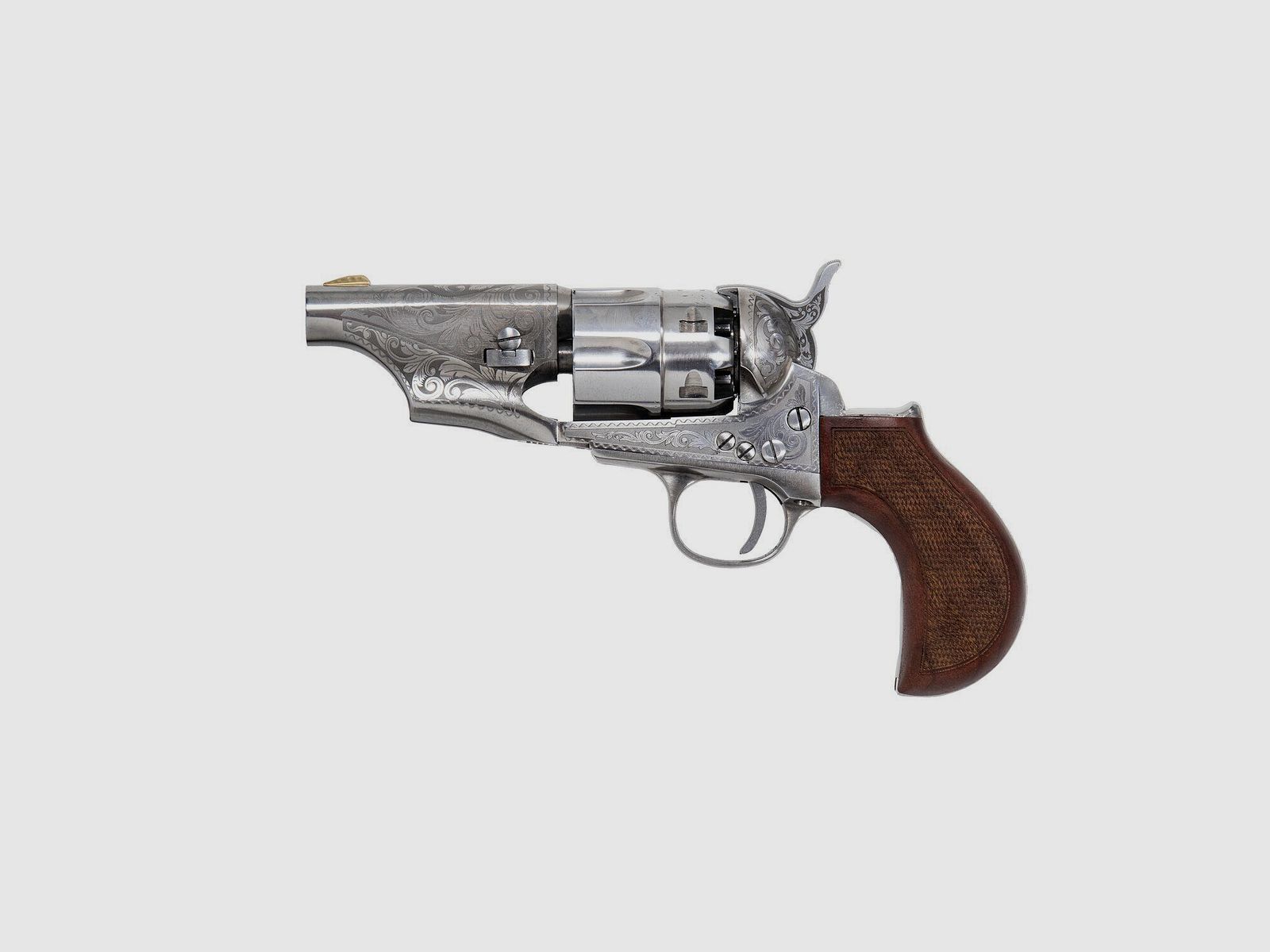 Replica 1862 Colt Pocket Police Acciaio Sceriffo Inciso Cal. 44 Pn, immagine 2 di 4