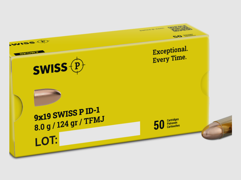 Swiss P – Munition / Sintox / ID-1 TFMJ SX / 9mm