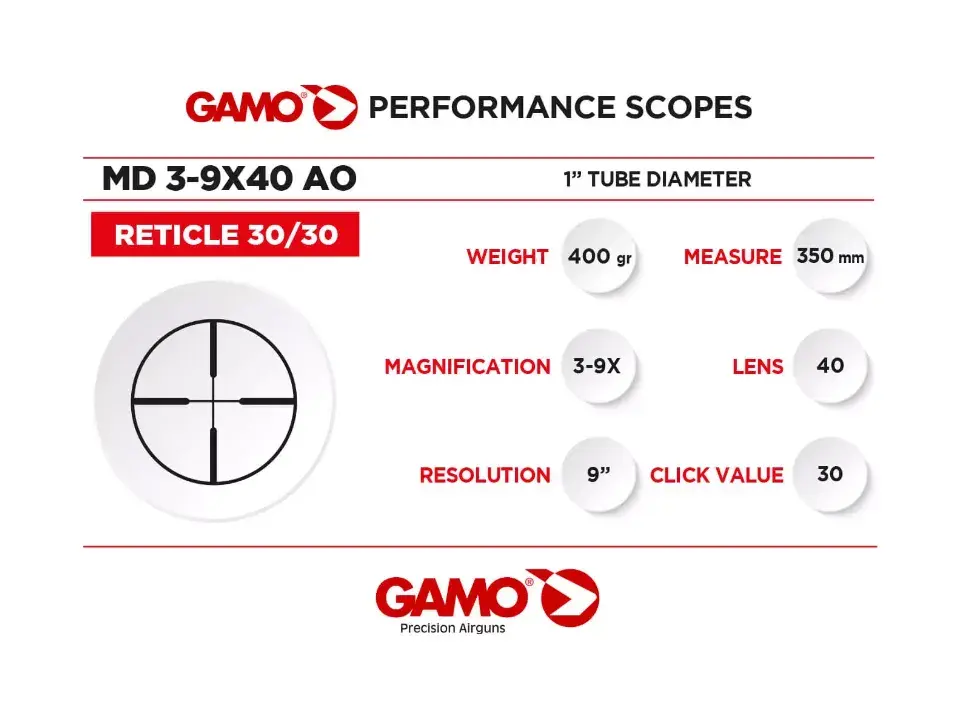 Gamo 3-9X40 WR richtkijker, afbeelding 4 van 12