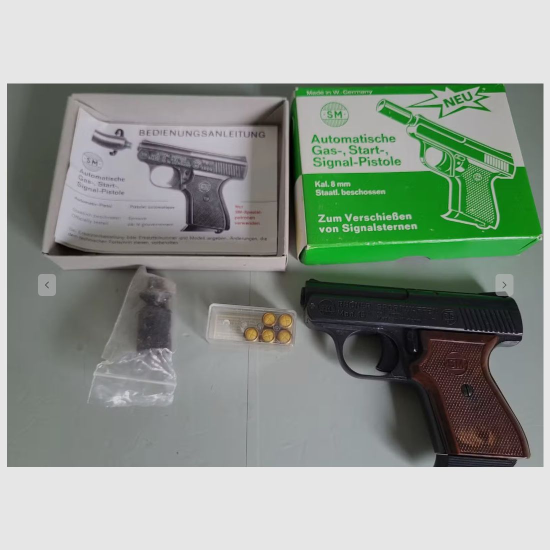 Pistola -Rhöner Mod. 15 Sportwaffe - W. Germania 1983 Anno - Completo