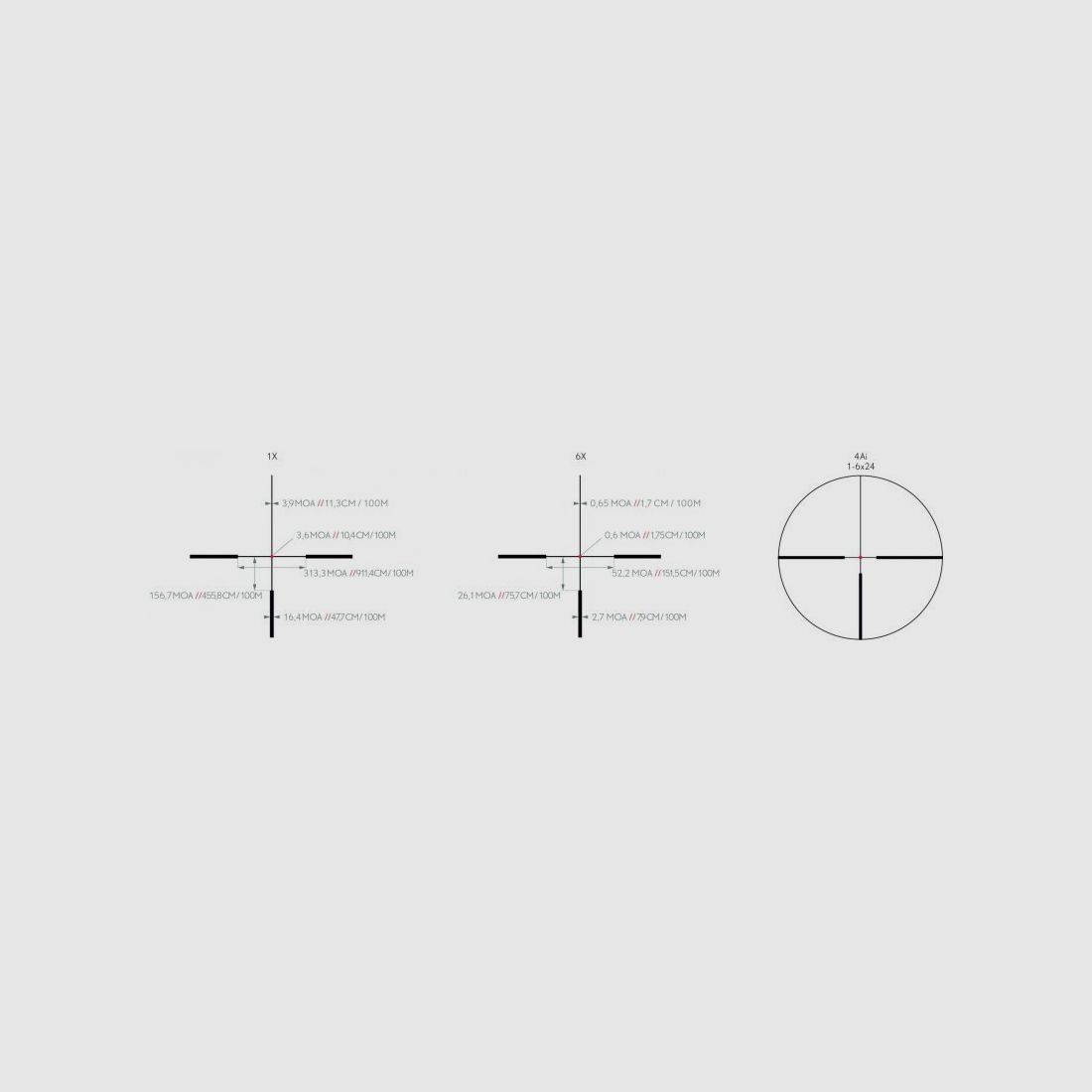Kite Zielfernrohr K6, X6I, BL, 1-6x24