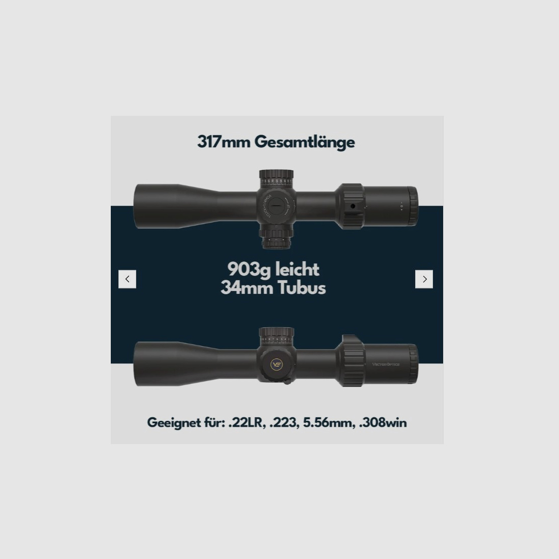 Vector Optics SCFF-50 Taurus Zielfernrohr 4-16x44 HD MOA - Montage für 21mm Picatinny/Weaver