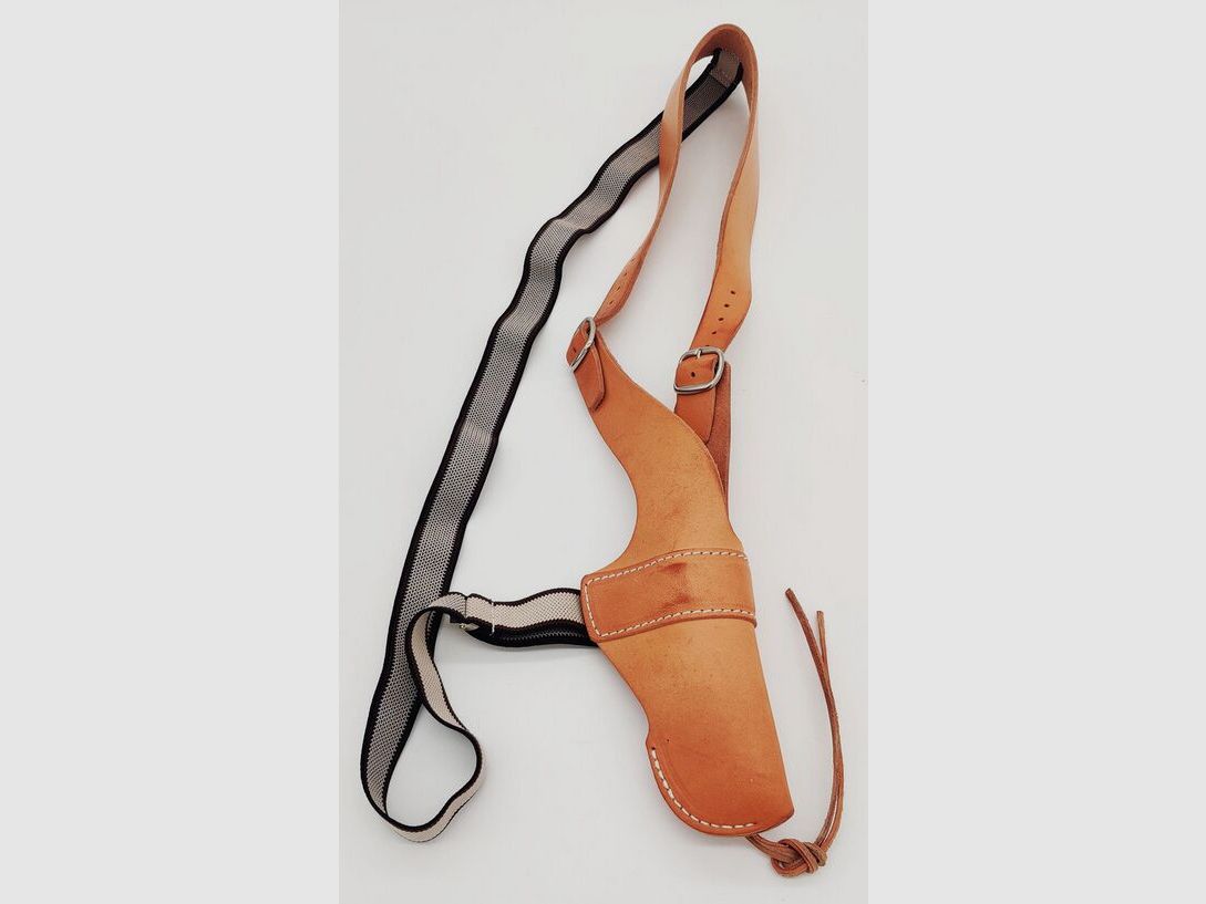 Skórzany kabura na ramię Wather PPK/PP AKAH używana, lewa dla praworęcznych