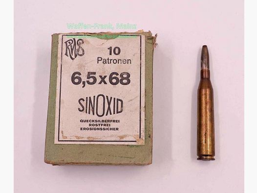 RWS (WZd.Fa.Rottweil) Büchsenpatronen 6,5x68