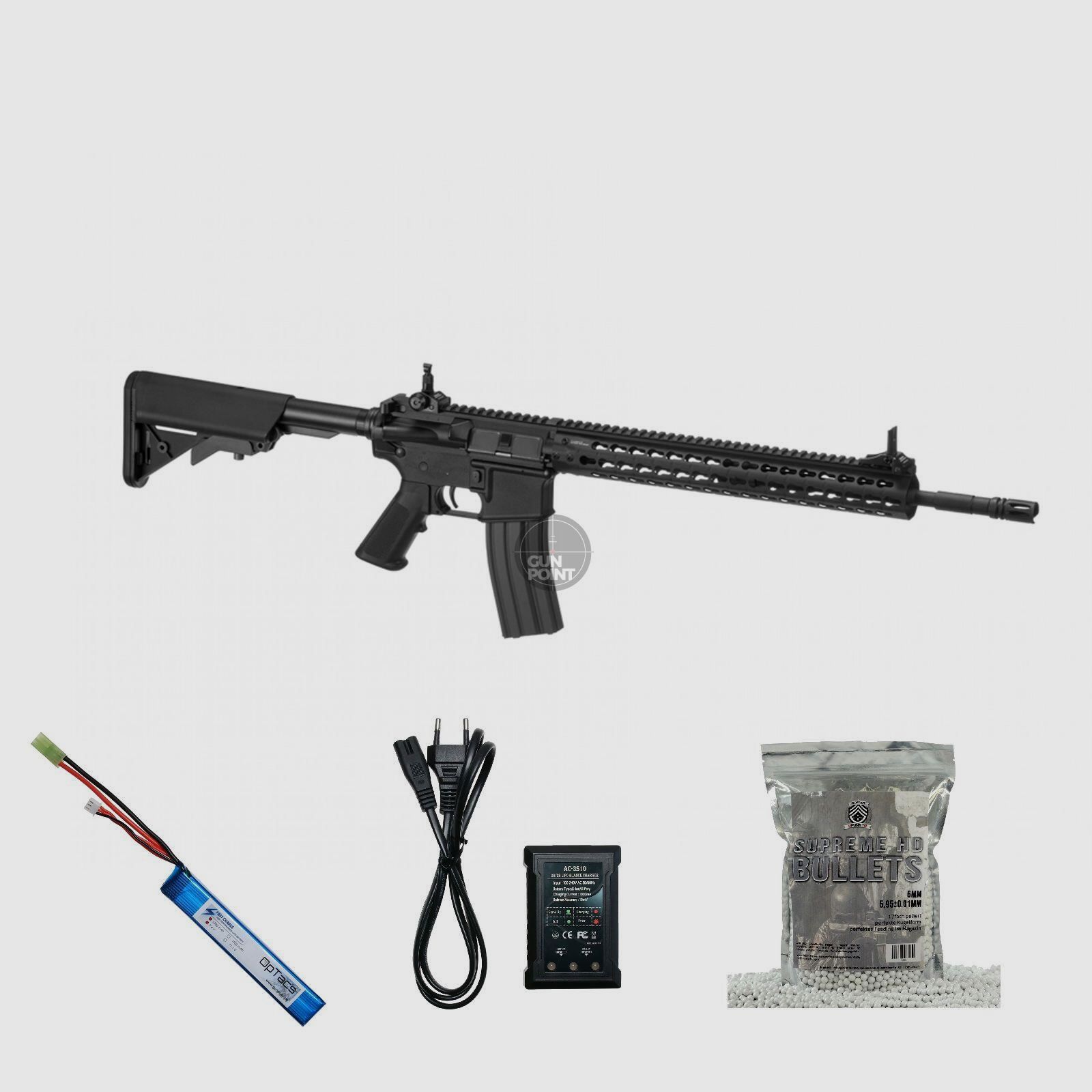 SET !!! Softair - Gewehr - G & G CM15 KR APR 14.5 Inch - ab 14, unter 0,5 Joule