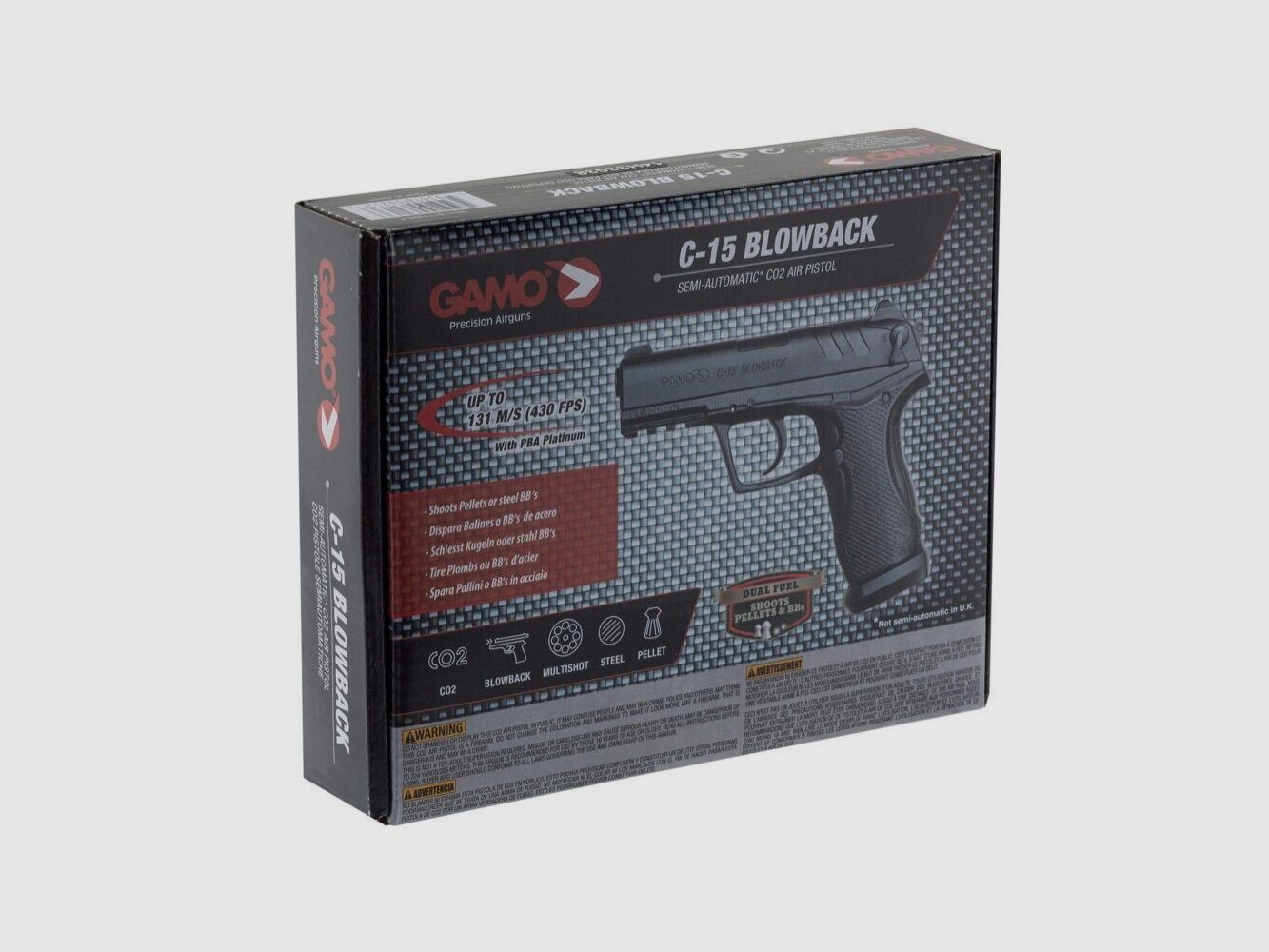 Gamo CO2-Pistole C-15 Blowback – Kal. 4,5 mm, Bild 7 von 7