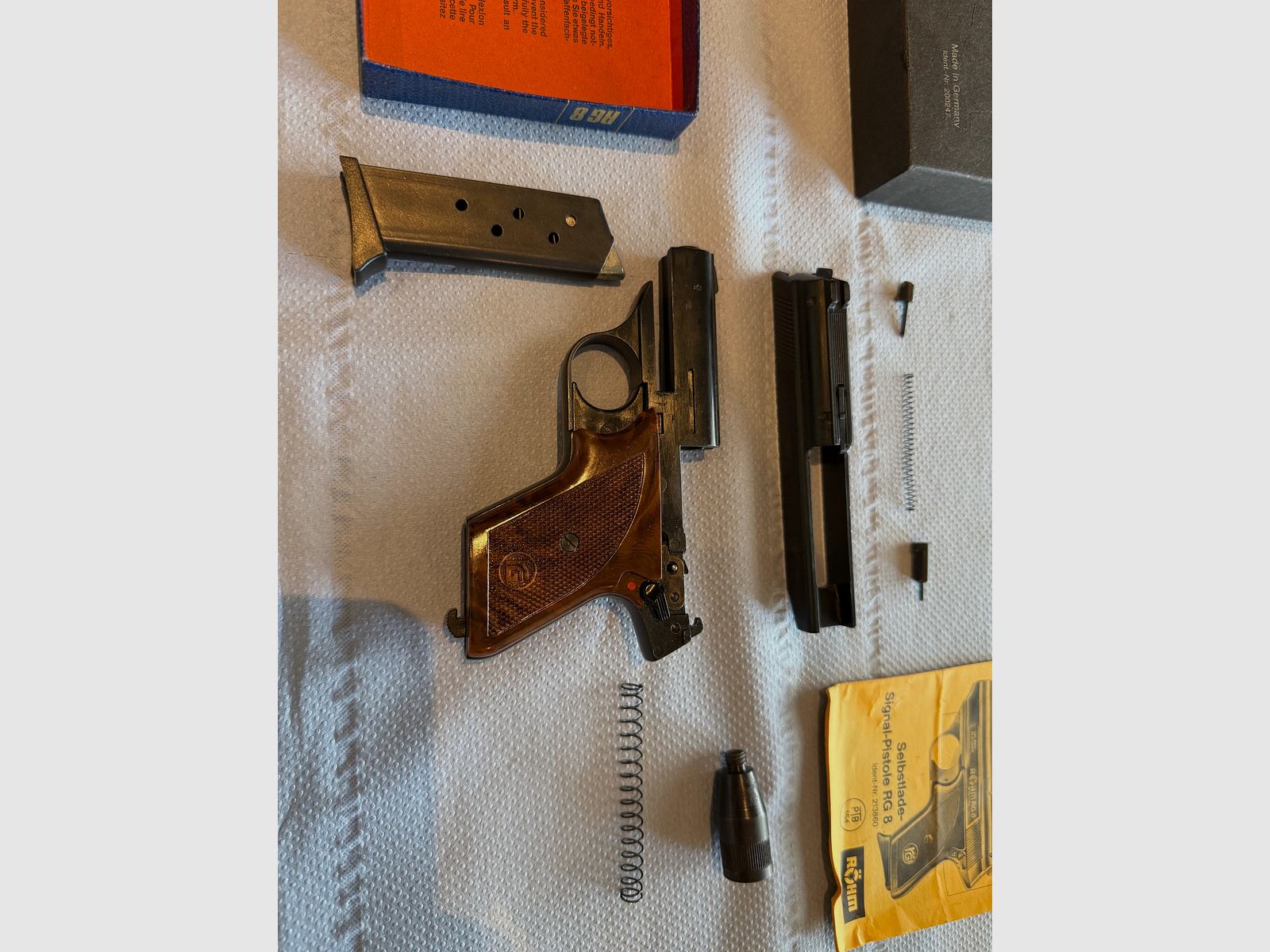 Röhm RG 8 – Schreckschusspistole im Kaliber 8mm (PTB 412)