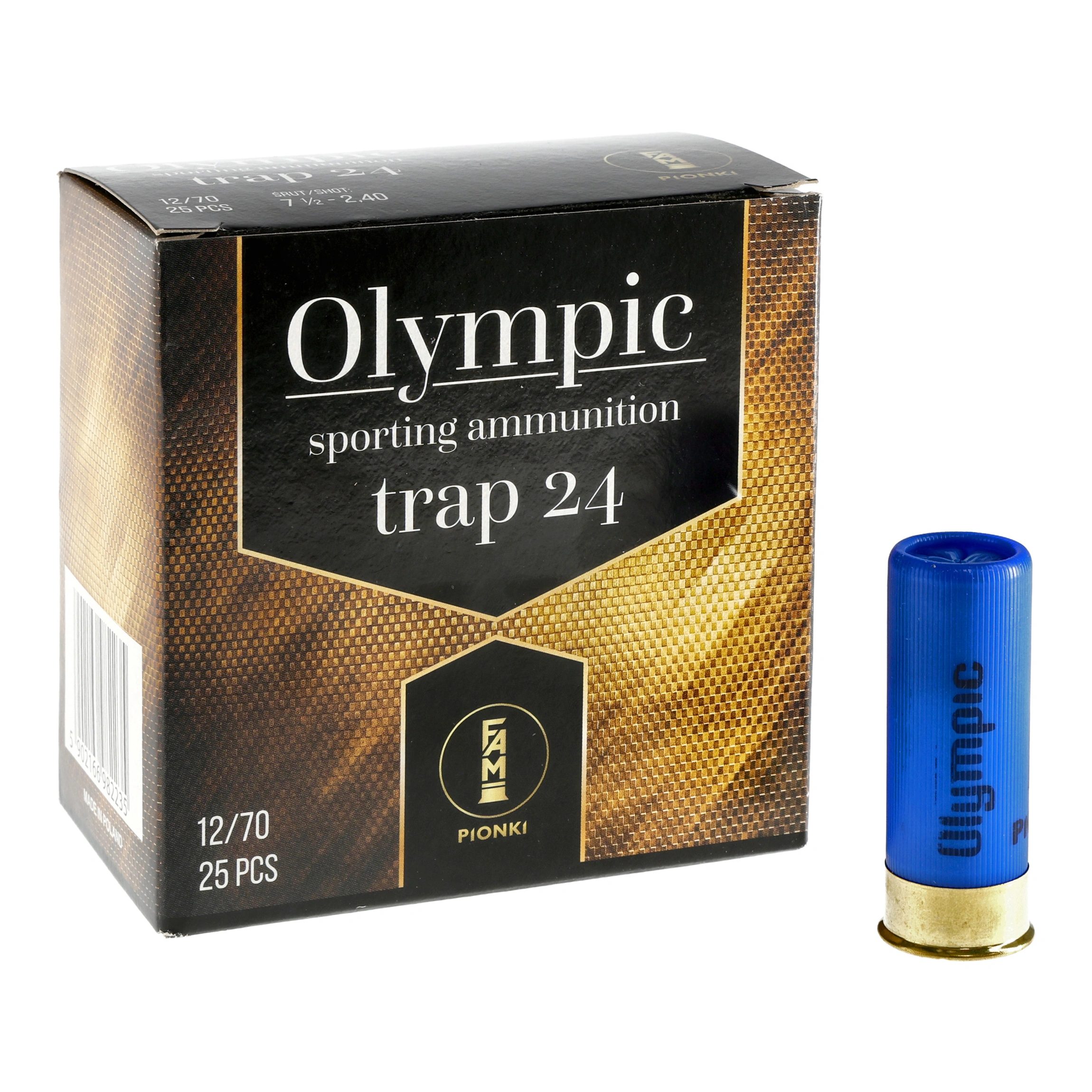 FAM Pionki Ammunition 12/70 TRAP 7.5-2.40mm 24 g