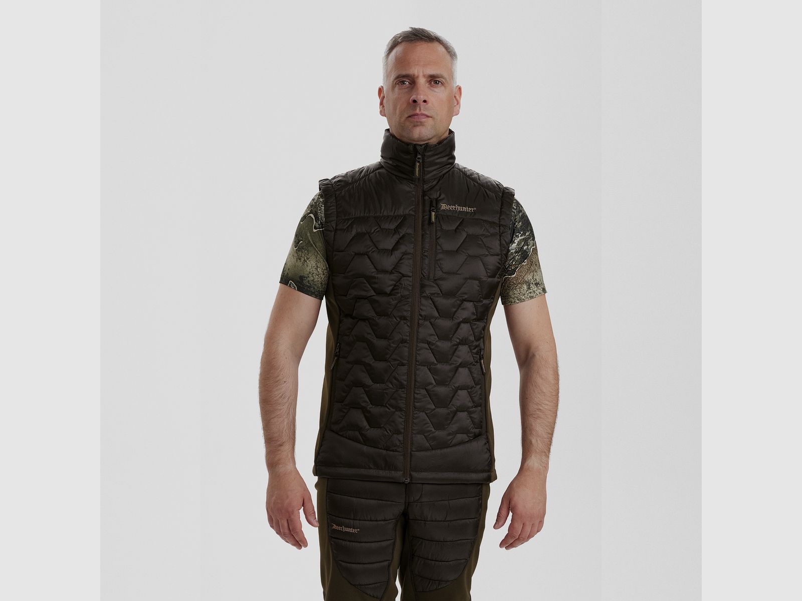 Excape Quilted Vest - Art Green - Size: 3XL