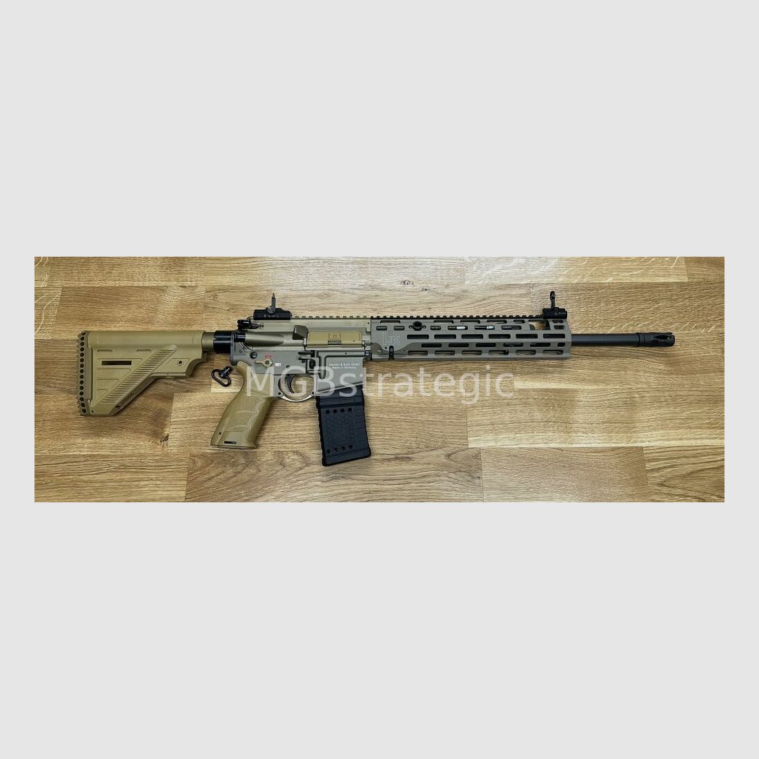Original H&K M-LOK Handschutz klemmbar FDE sandfarben für Heckler & Koch MR223 HK416 H&K MR 223 G95K G95