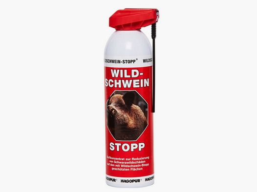 1x Hagopur WILDSCHWEINSTOPP "ROT" 500ml > neuer Sprühkopf! > intensiver Duft = wirksamer Schutz!