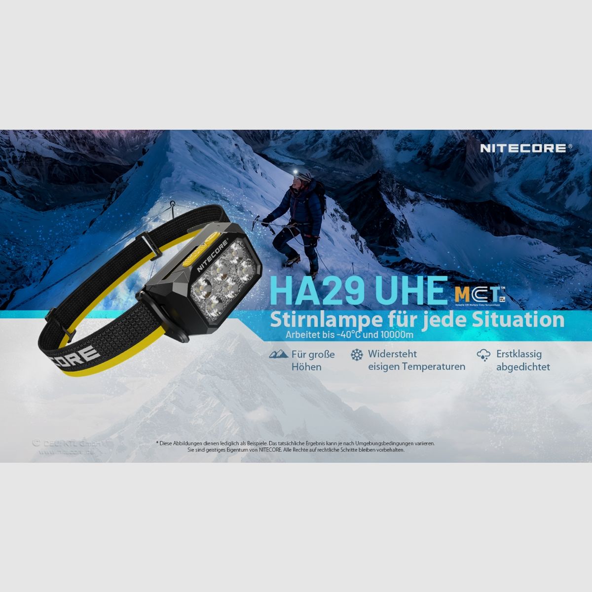 Nitecore HA29 UHE - 1200 lumens, résistant au froid, image 2 sur 12