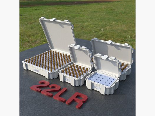 Filamelt ammunition box / .22 LR / .22 LFB / 'flip lid' / cartridge box, ammo box
