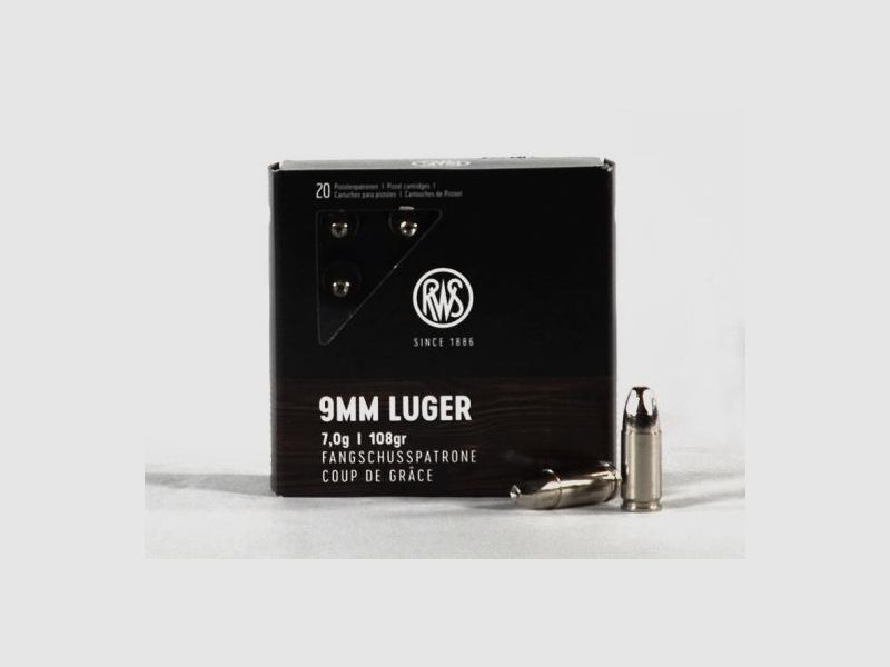 RWS Fangschuss "Coup De Grâce" 9 mm Luger 108 grs