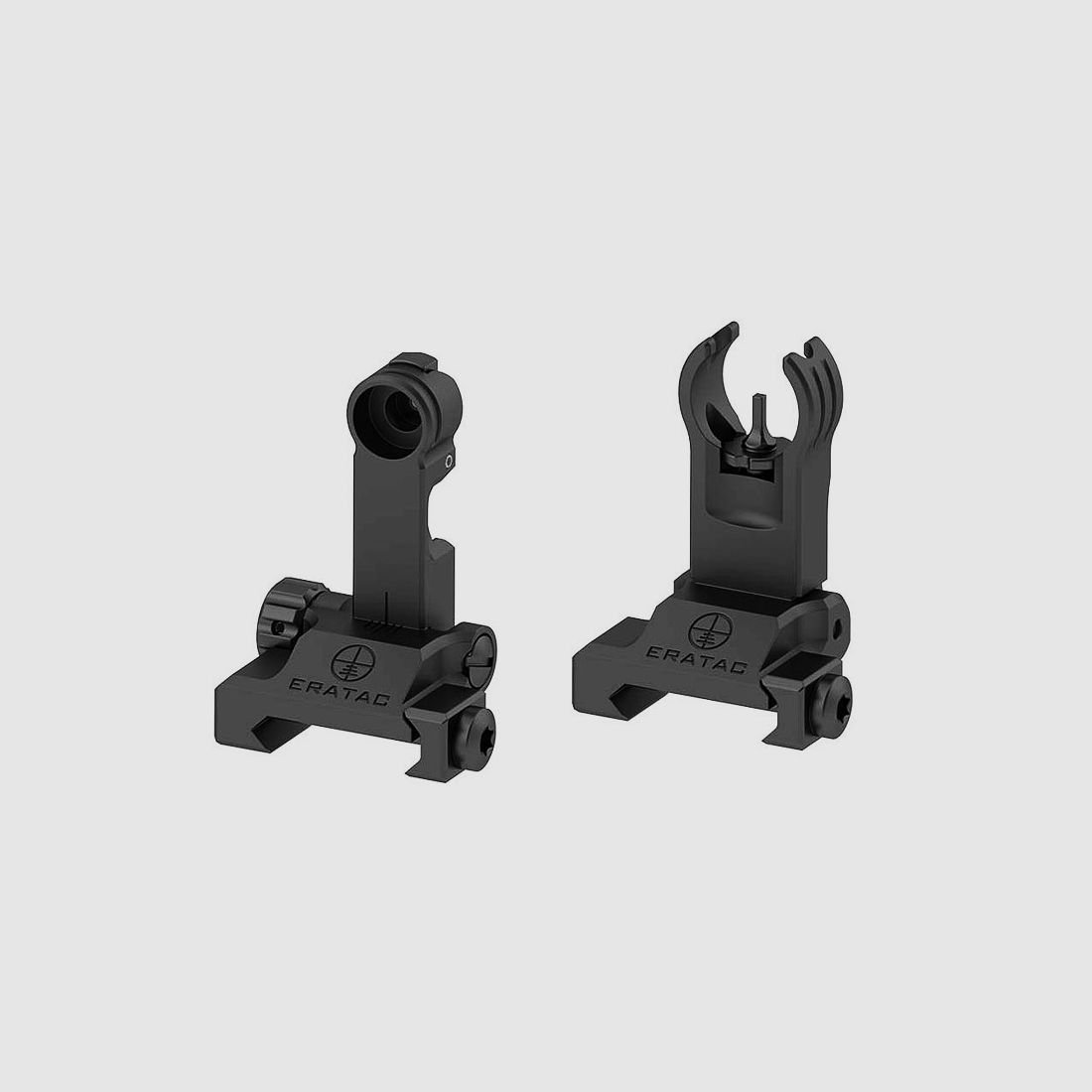 Visor plegable ERATAC Backup-Sight visor de anillo fantasma + visor plegable (estilo HK) con un ancho de 1,35 mm