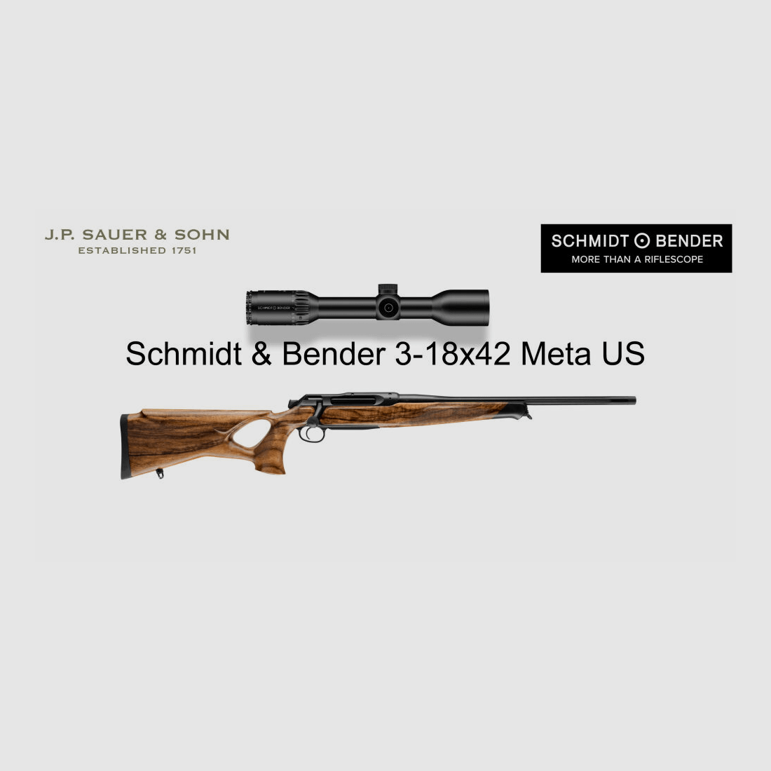 J.P. Sauer & Sohn Sauer 505 ICONIC Lochschaft HQ5 Ausstattungspaket HIGHLAND | .308 Win. | Schmidt & Bender 3-18x42 META