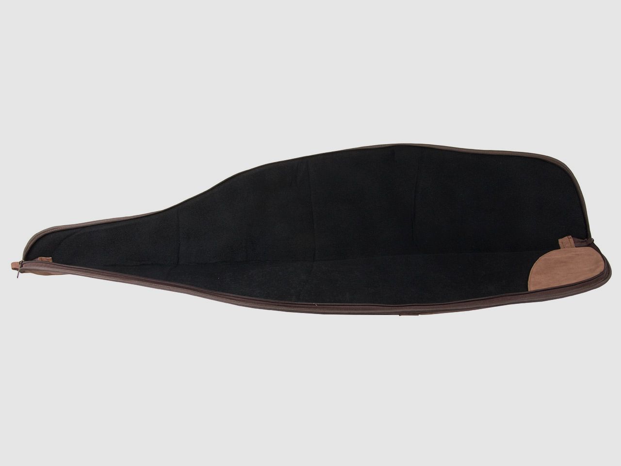 Gewehrfutteral Gewehrtasche 112 x 20 cm abschlieĂźbar Wildleder AuĂźentasche braun fĂĽr Waffen mit Zielfernrohr