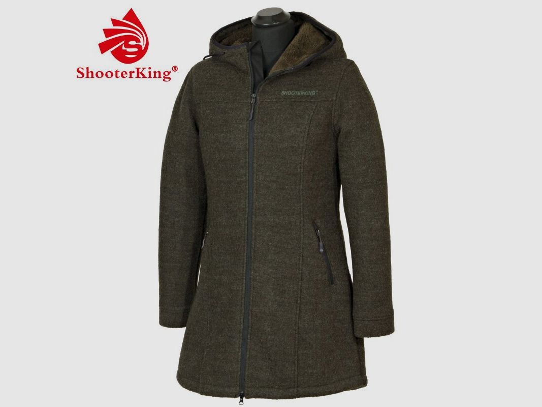 Shooterking Damen Mantel Woolen Braun