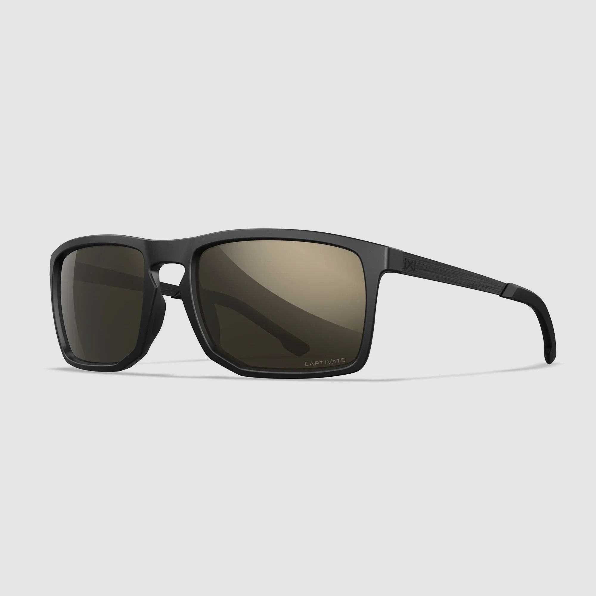 Wiley X AXE Sonnenbrille mit CAPTIVATE Polarized Tungsten Mirror-Gläsern, Matte Black-Rahmen AC6AXE04, Bild 1 von 5