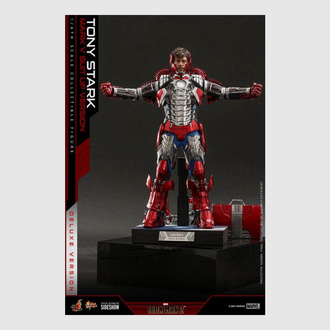 Iron Man 2 Movie Masterpiece Actionfigur 1/6 Tony Stark (Mark V Suit Up Version) Deluxe 31 cm | 43273