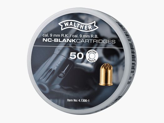 Walther Platzpatronen Kaliber 9 mm R.K. - 50 Schuss