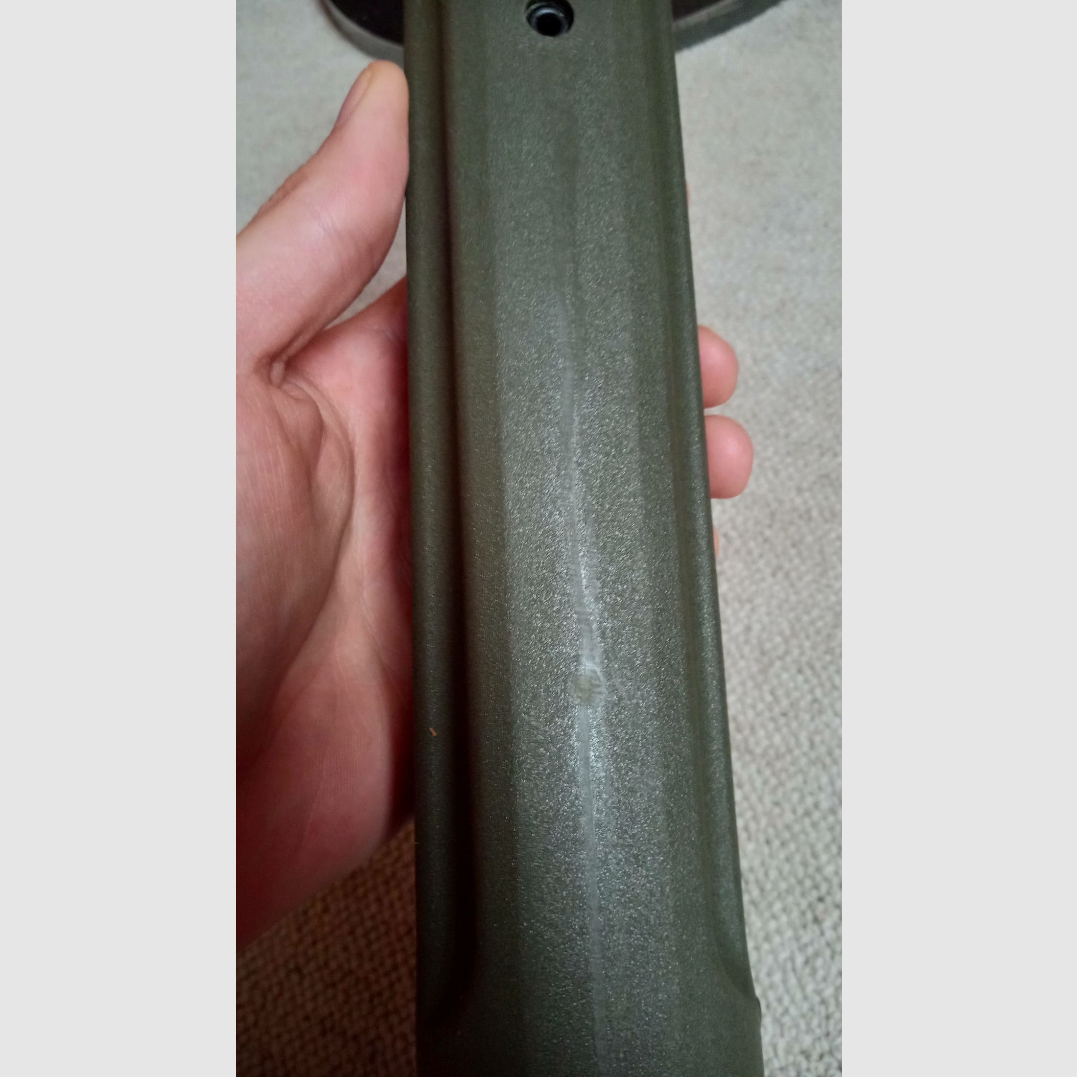 Originele trapeze handbescherming voor tweepoot en grip voor H&K G3A4 / kleur afgestemd in NATO Groen // OD-Groen brede handbescherming + pistoolgreep / G3 handbescherming