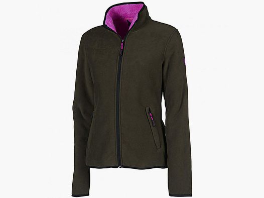 Dubbed Fleece Hunting Jacket Donna (Oliva/Rosa)