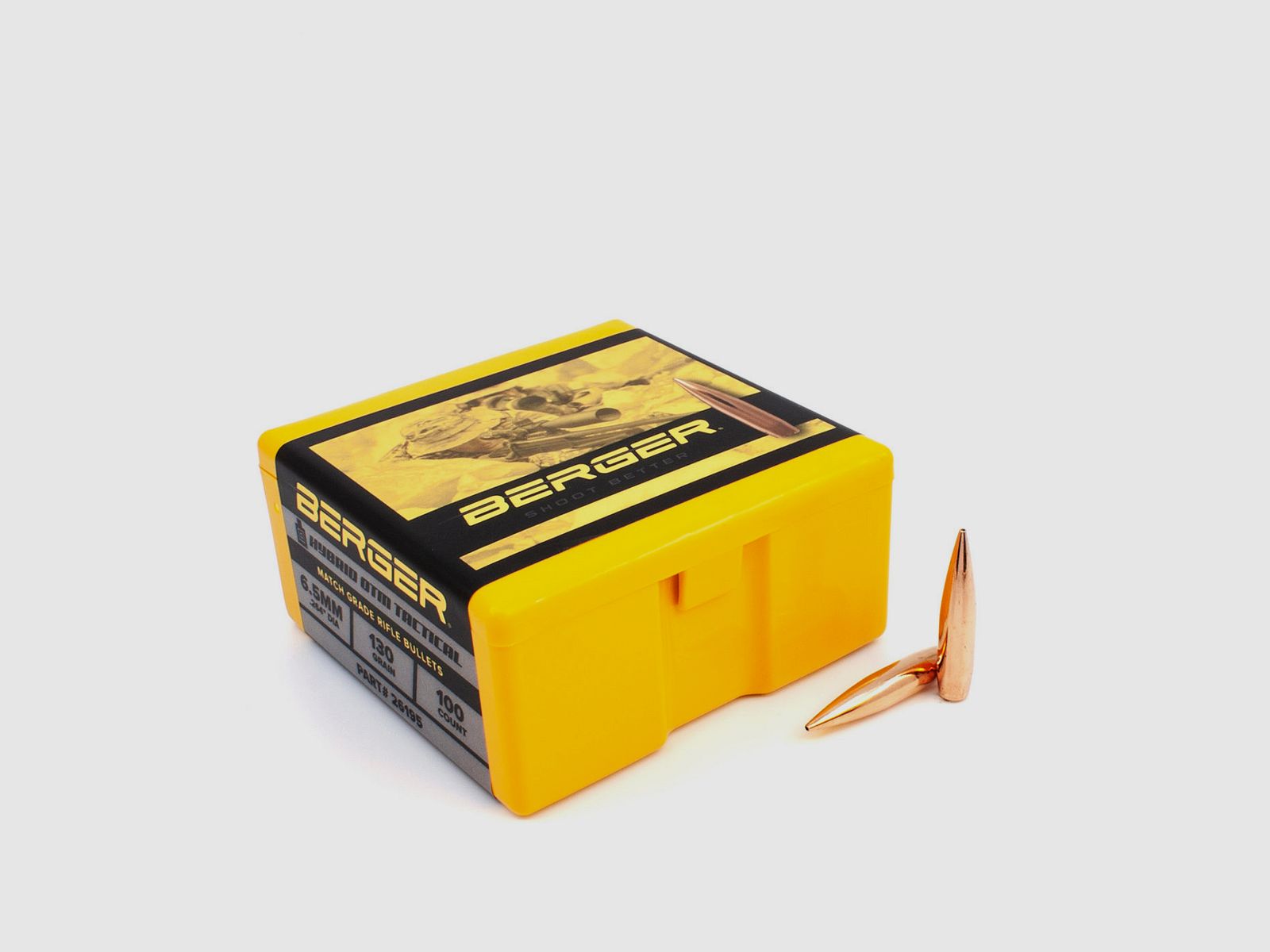 Berger Geschosse 6,5 mm / .264 130GR AR Hybrid OTM Tactical 100 Stk. #26195