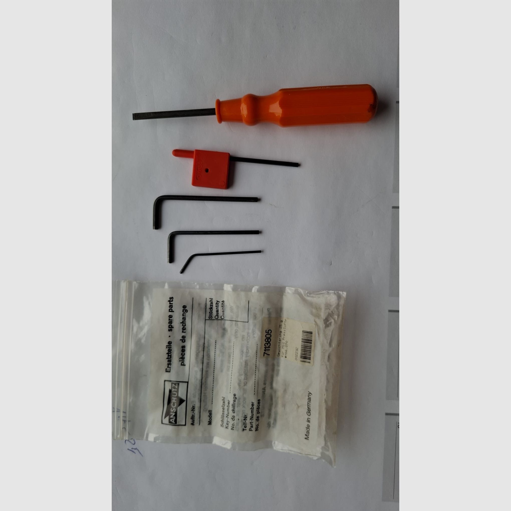 Pistolet à air Anschütz SAM M10 Cal.4,5