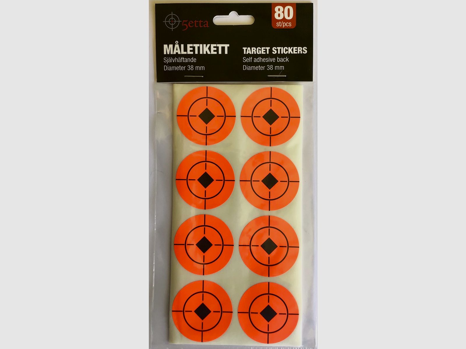 5etta Zieltafel Selbstklebend 38 mm 80 Stk