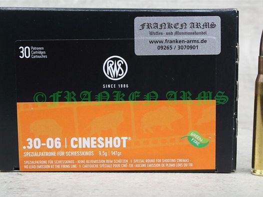 RWS	 Cineshot .30-06 147gr. 9,5g 30 Stück Staffelpreise