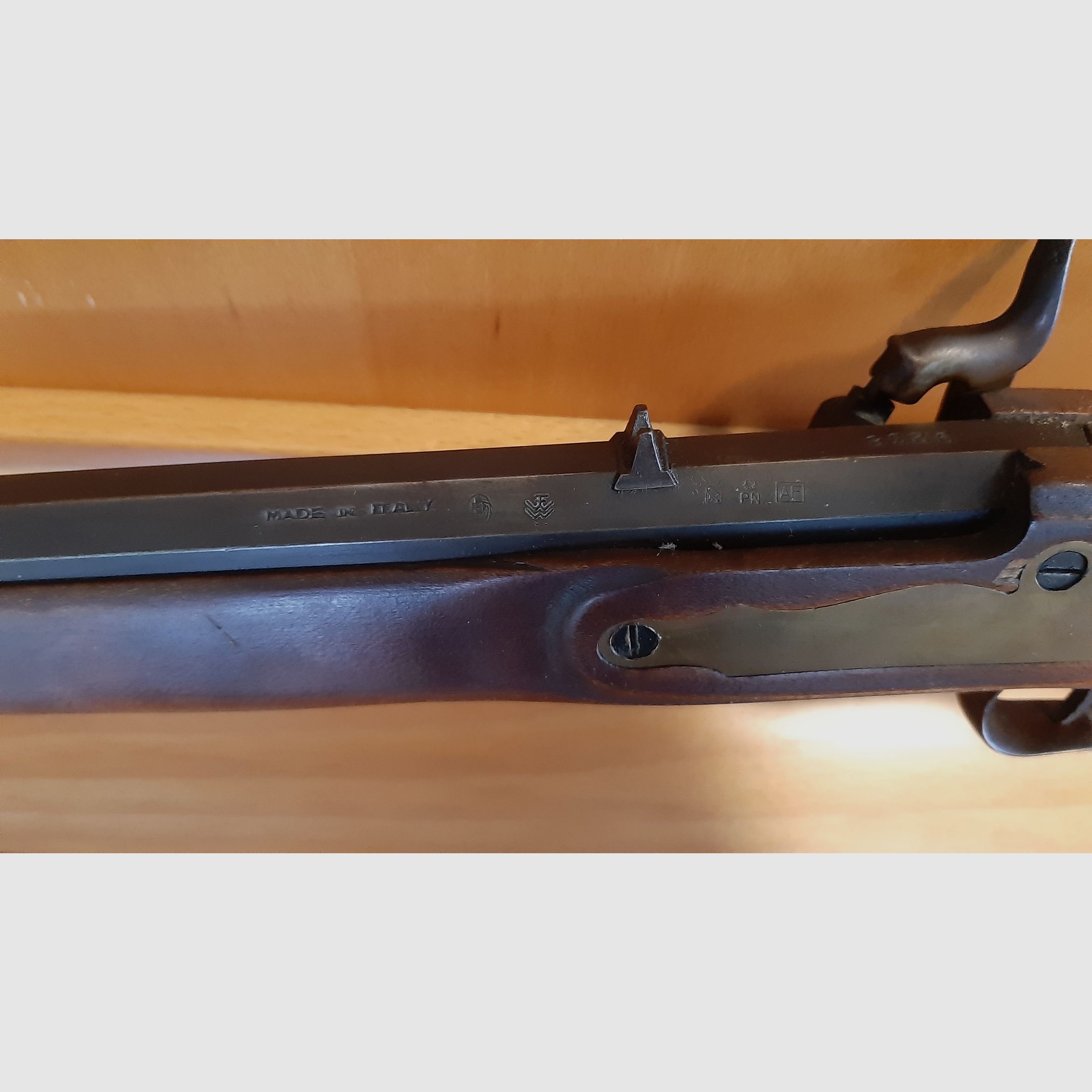 Cal. 45 muzzleloader percussion rifle made in Italy