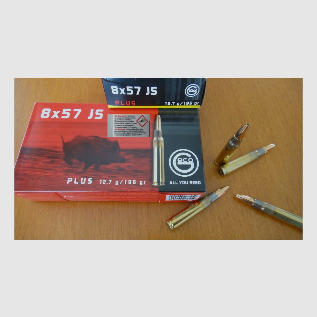 GECO 80 GECO Plus cartuchos: 8x57JS-12,7 g