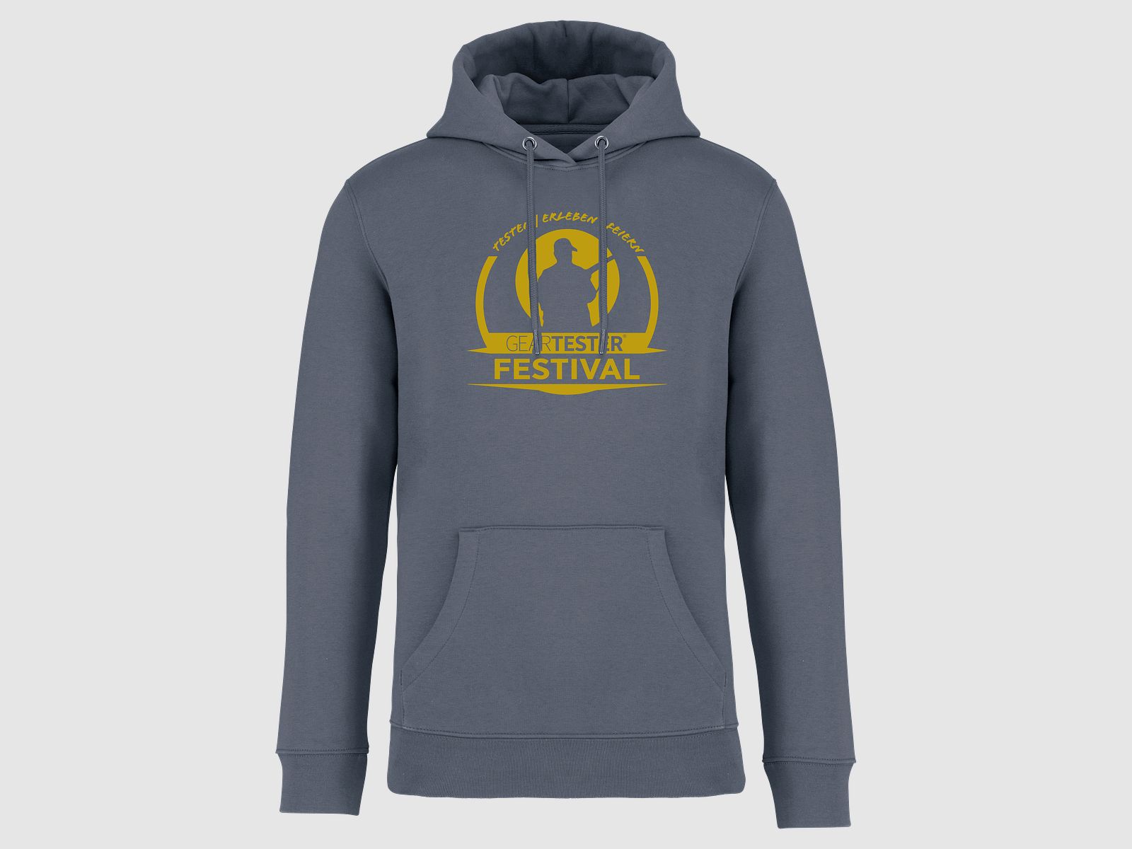 Geartester Festival Bio Hoodie, grande logo