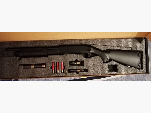Cyma CM350M Vollmetall-Shotgun + 9 Schalen