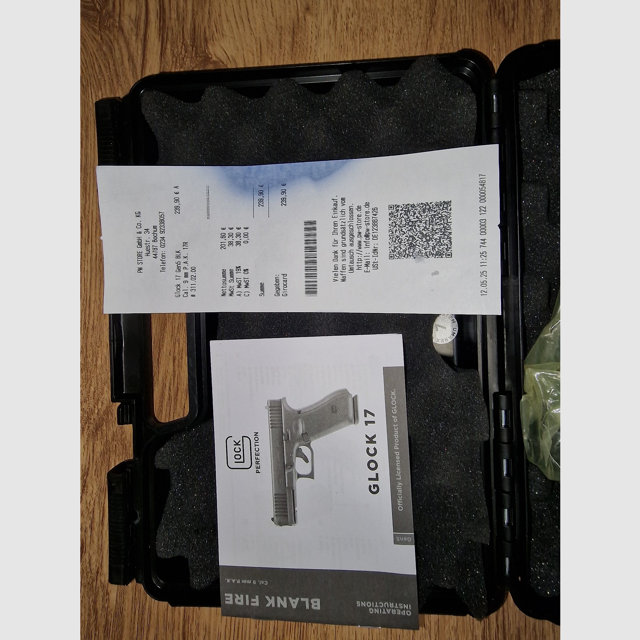 Umarex Glock 17 PTB 1068 – Czarny – Nowy i nie strzelany z paragonem