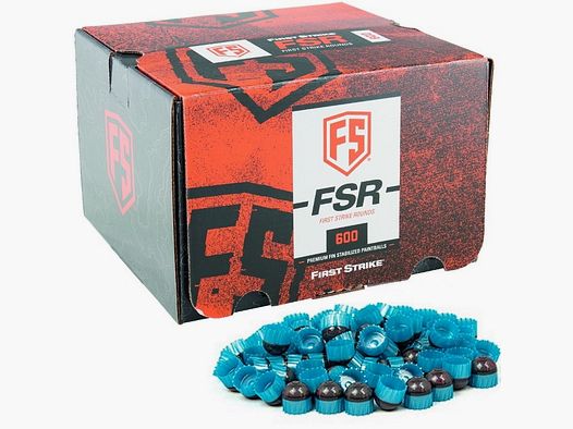 First Strike Paintballs 600 disparos caja (gris / azul)