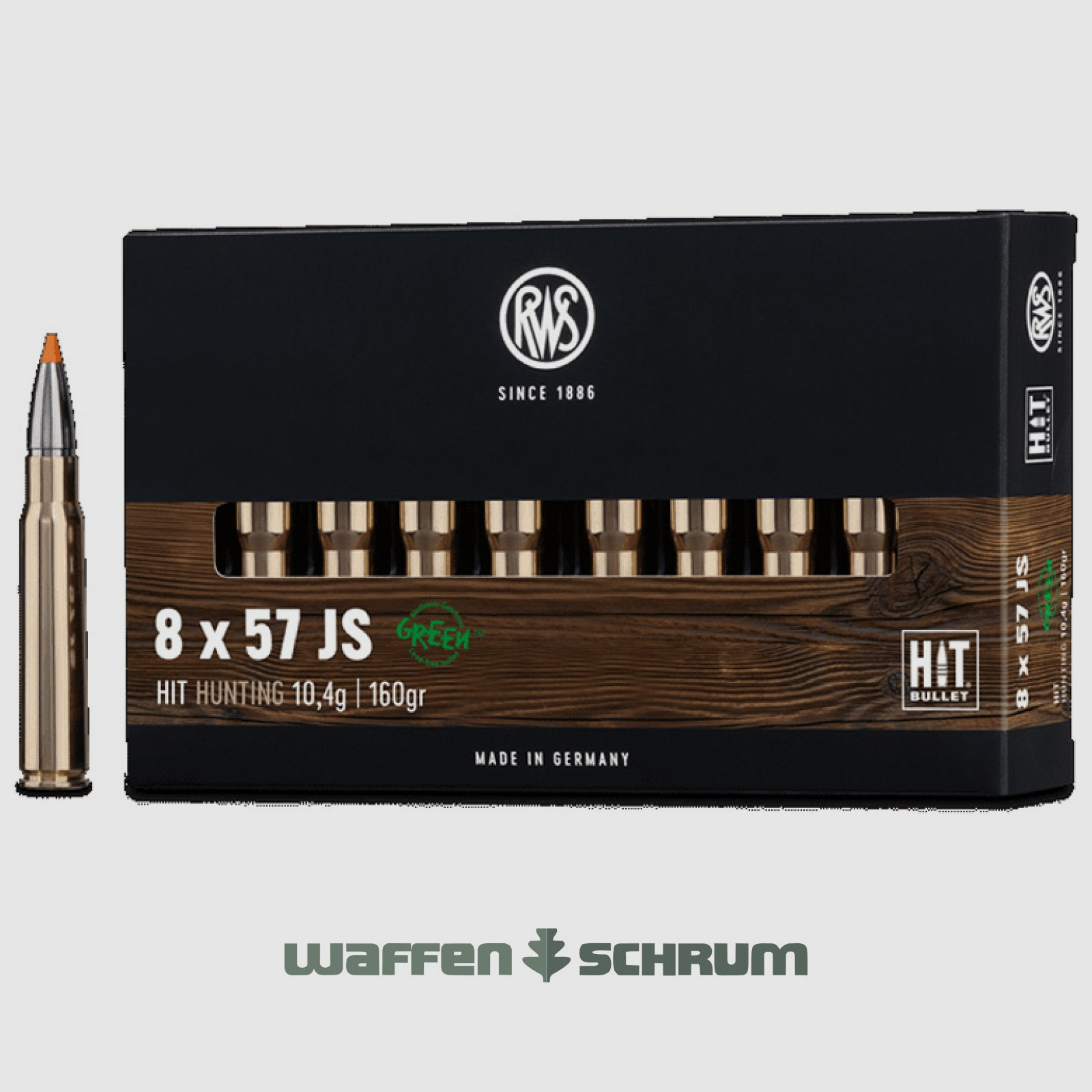 RWS HIT 10,4g - 160gr 8x57JS